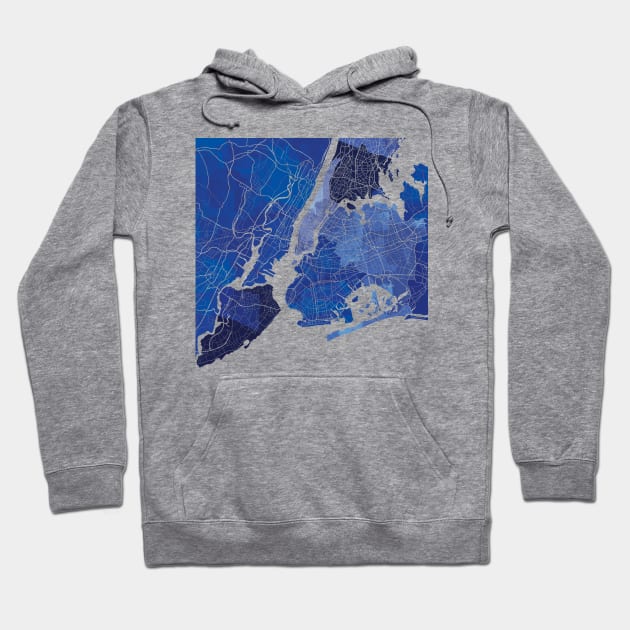 New York City Map Hoodie by polliadesign